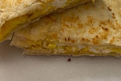 Thumbnail for Easy smashed breakfast quesadillas